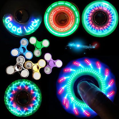 [LED Light Luminous Fidget Spinner] - Stress Anxiety Pressure Relieving fidget toys