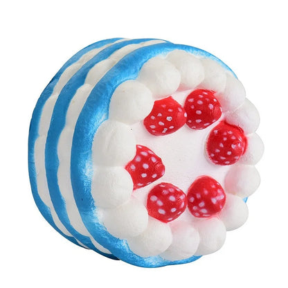 Squishy Jumbo Simulation Strawberry Birthday Cake Squishies PU Slow Rising Fun Squeeze Healing Toy Relieve Stress Toys for Kids