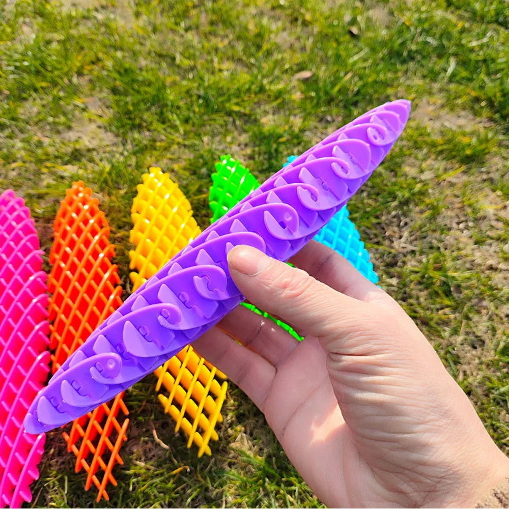 🐛 Fidget Toy Big Green Worm – Stress Relief &amp; Morphing Worm Toy!