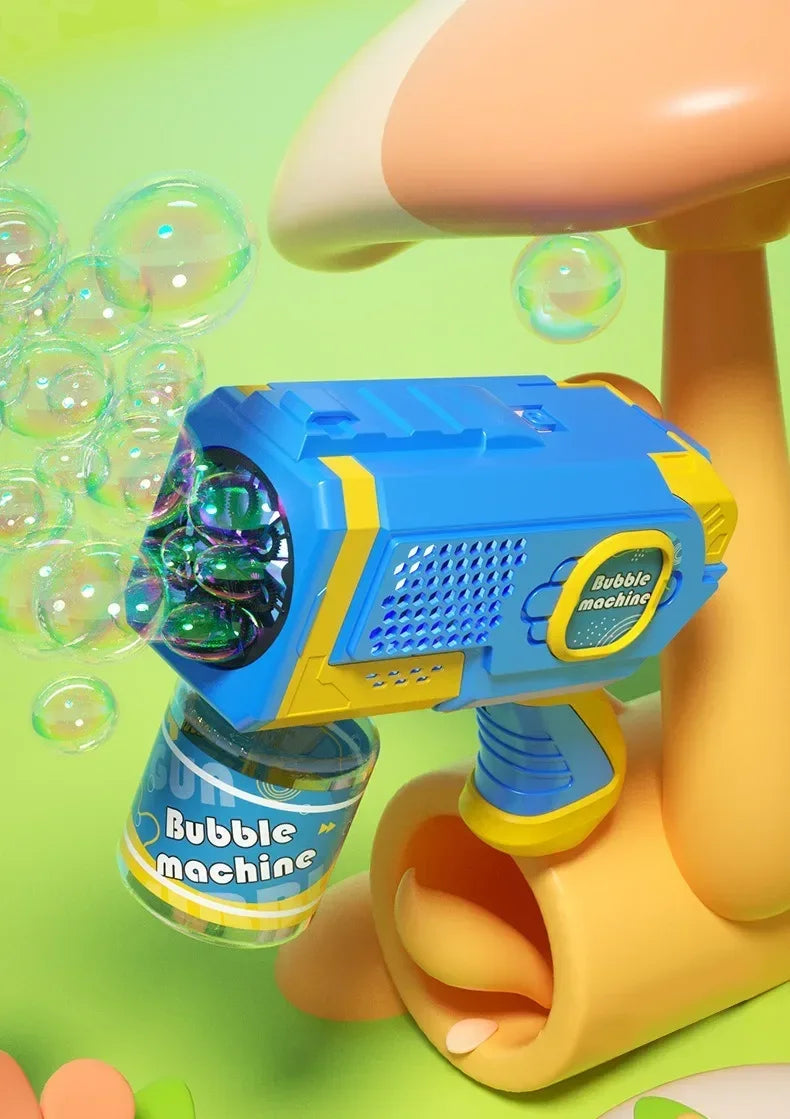 [Bubble Gun] Electric Automatic Bubble Gun Toy Summer Beach Bathing Outdoor Games