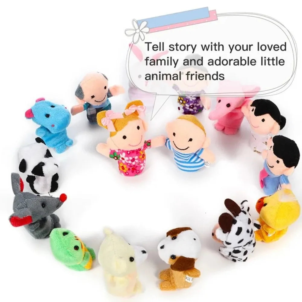 [Animal Finger Puppet Set] Interactive Role-Play & Storytelling Educational Toy 1/5/10pcs