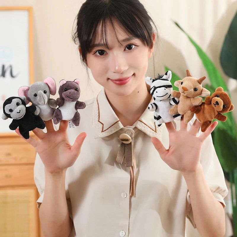 [Animal Finger Puppets] Interactive Role-Play & Storytelling Educational Toy - 9cm, 30 types of animals