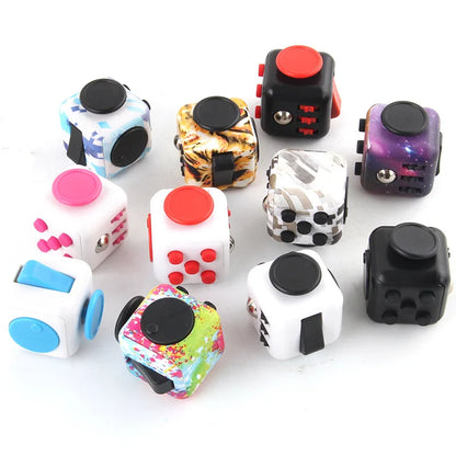 [6 Sides Fidget Cube Toys] - Stress Anxiety Pressure Relieving fidget toys