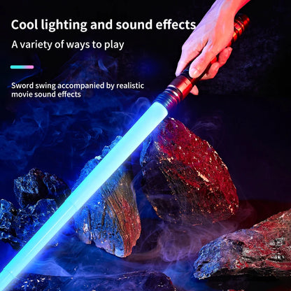 REikirc 75cm RGB  Lightsaber 7-color Light Saber for 3+ Kids Laser Sword Toy Party Glow Swords