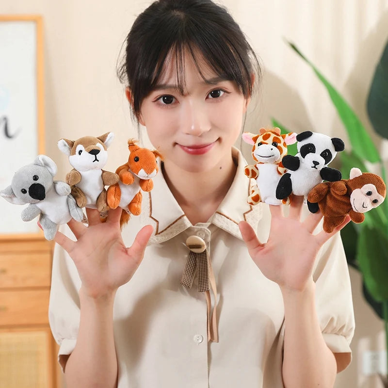 [Animal Finger Puppets] Interactive Role-Play & Storytelling Educational Toy - 9cm, 30 types of animals