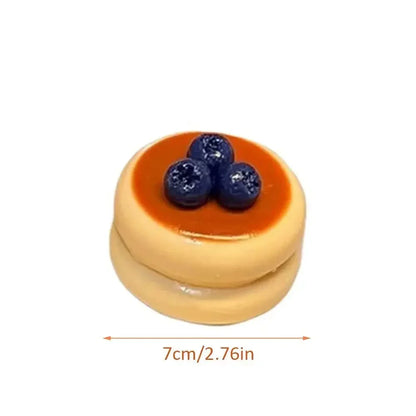 Simulation Soufflé Fiddy Squeeze Toy Decompression Pressure Relief Squishy Fingertip Toy Blueberry Strawberry Slow Rebound Toy