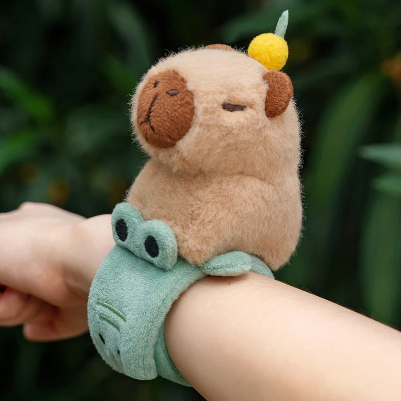 [Capybara Snap Wrap Wristband] – Fun Bracelet Toy for Kids, Dogs & Cats