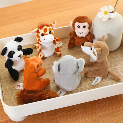 [Animal Finger Puppets] Interactive Role-Play & Storytelling Educational Toy - 9cm, 30 types of animals