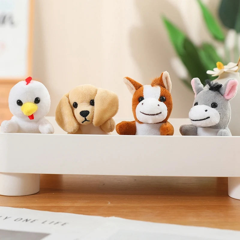 [Animal Finger Puppets] Interactive Role-Play & Storytelling Educational Toy - 9cm, 30 types of animals