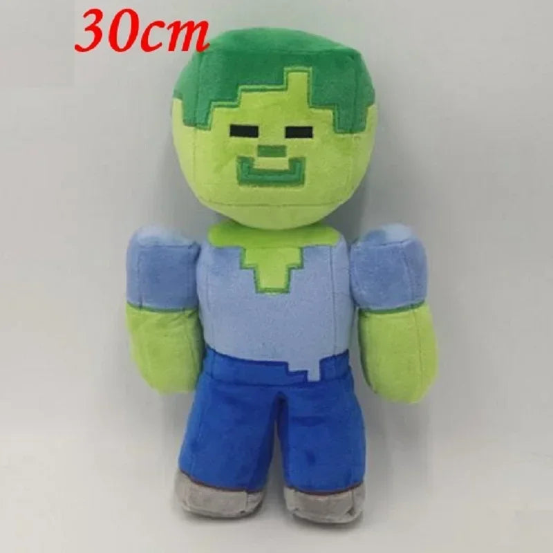 [Minecraft Style Stuffed Plush Toy] Iron Golem Zombie Ocelot Pig Ender Dragon Skull Plush Toy