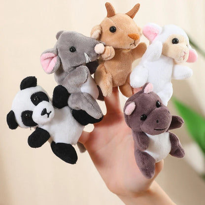 [Animal Finger Puppets] Interactive Role-Play & Storytelling Educational Toy - 9cm, 30 types of animals