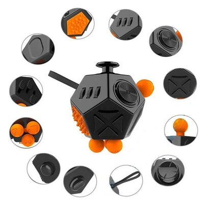 [12 Sides Magic Fidget] - Stress Anxiety Pressure Relieving fidget toys