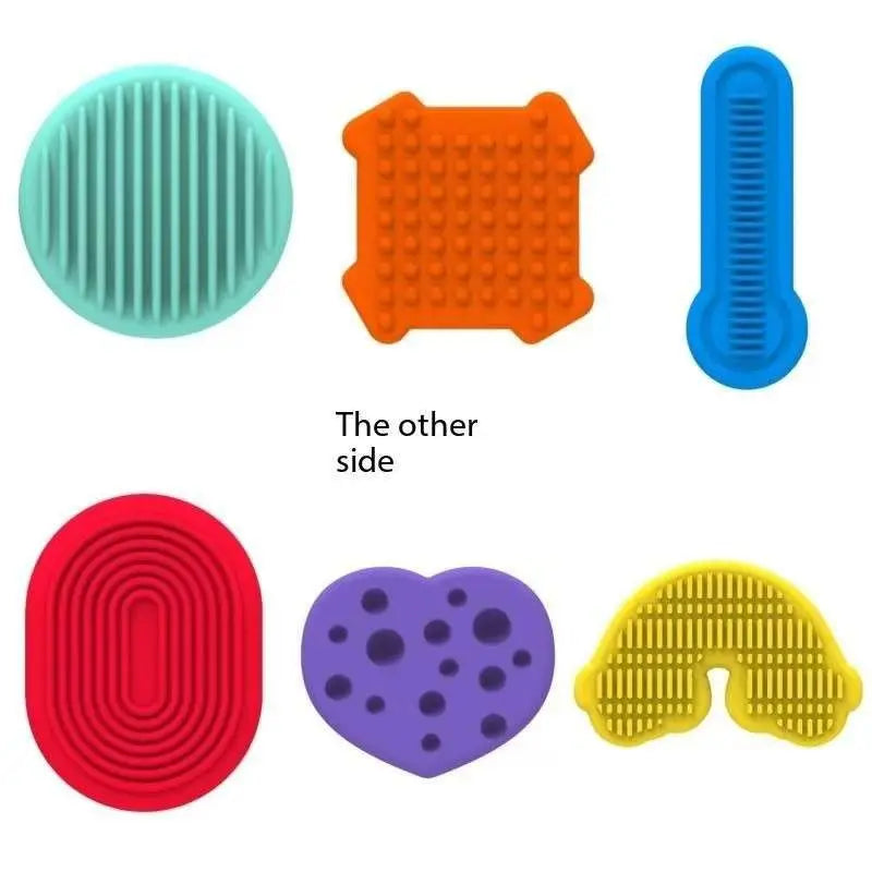 Fidget Toys Adults Sensory Silicone Stone 6PCS Textured for Autism Kids Calming Down Fidget Stress Relief Fingers Activity  Toys