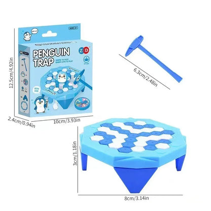 🧊 Ice Breaking Penguin Toy Tabletop Puzzle Game Rescue Penguin Knocking Ice Game Children's Interactive Competition Toy