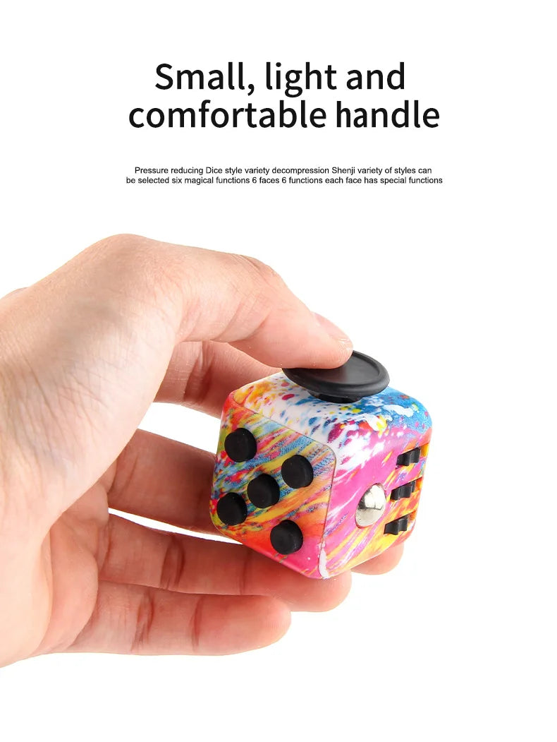 [6 Sides Fidget Cube Toys] - Stress Anxiety Pressure Relieving fidget toys