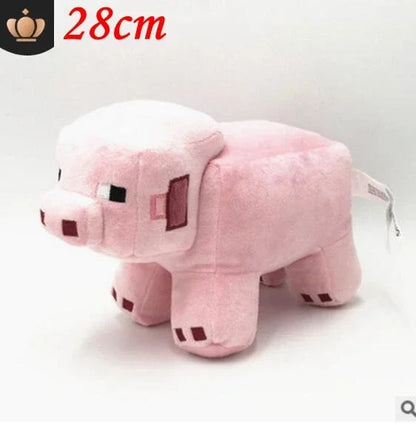 [Minecraft Style Stuffed Plush Toy] Iron Golem Zombie Ocelot Pig Ender Dragon Skull Plush Toy