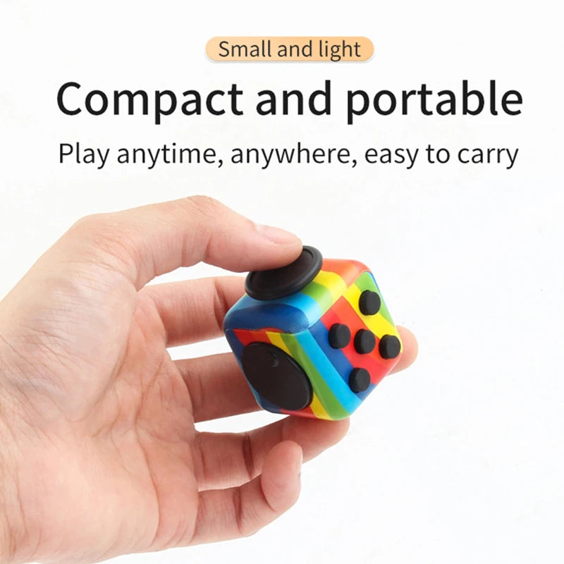 [6 Sides Fidget Cube Toys] - Stress Anxiety Pressure Relieving fidget toys