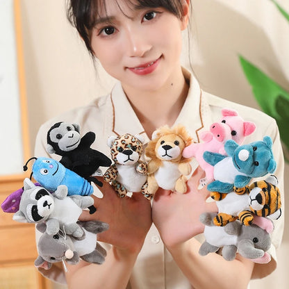 [Animal Finger Puppets] Interactive Role-Play & Storytelling Educational Toy - 9cm, 30 types of animals