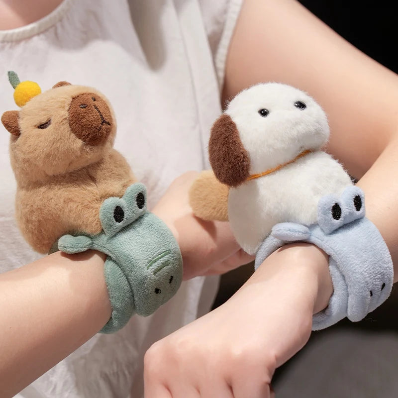 [Capybara Snap Wrap Wristband] – Fun Bracelet Toy for Kids, Dogs & Cats