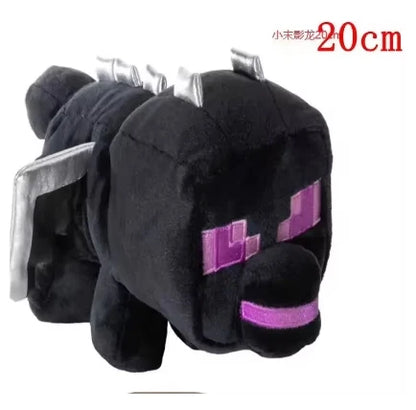 [Minecraft Style Stuffed Plush Toy] Iron Golem Zombie Ocelot Pig Ender Dragon Skull Plush Toy