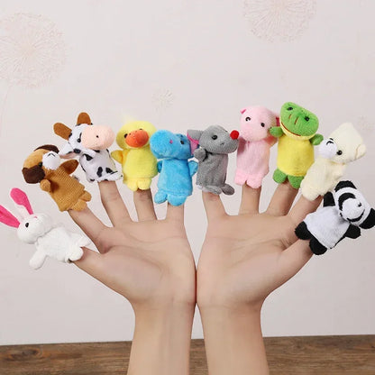 [Animal Finger Puppet Set] Interactive Role-Play & Storytelling Educational Toy 1/5/10pcs