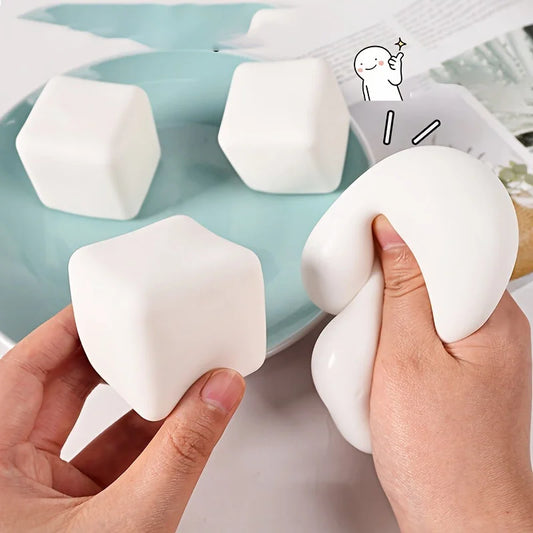 1Pc Shaping Tofu Soft Pinch Slow Rebound Squeeze Toy – Fun for Kids &amp; Adults!