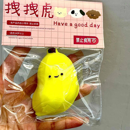 🍌 Cute Shy Chubby Banana – Slow Rebound Stress Relief Toy