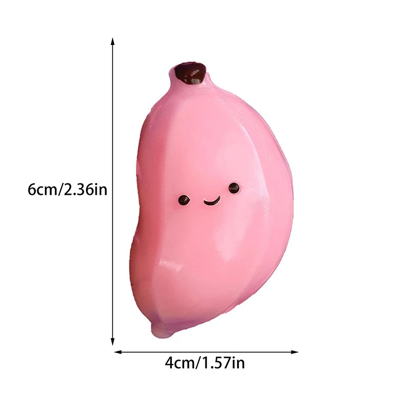 🍌 Cute Shy Chubby Banana – Slow Rebound Stress Relief Toy