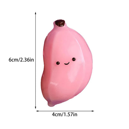 🍌 Cute Shy Chubby Banana – Slow Rebound Stress Relief Toy