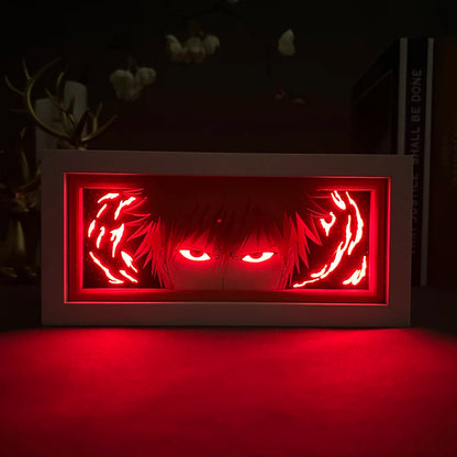 Bleach Led Light Box For Bedroom Decoration Paper Cut Shadow Box Anime Lightbox Ichigo Kurosaki Birthday Gift Bedside Night Lamp