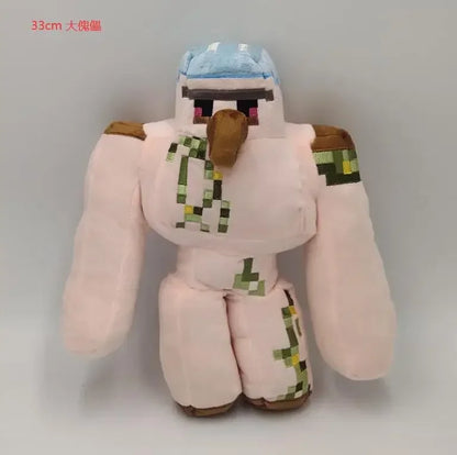 [Minecraft Style Stuffed Plush Toy] Iron Golem Zombie Ocelot Pig Ender Dragon Skull Plush Toy