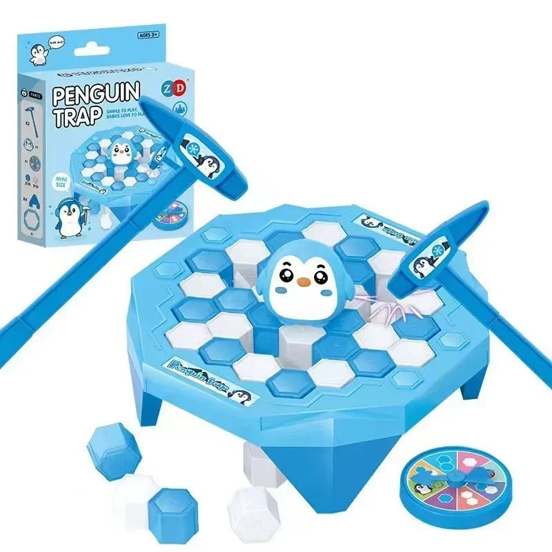 🧊 Ice Breaking Penguin Toy Tabletop Puzzle Game Rescue Penguin Knocking Ice Game Children's Interactive Competition Toy