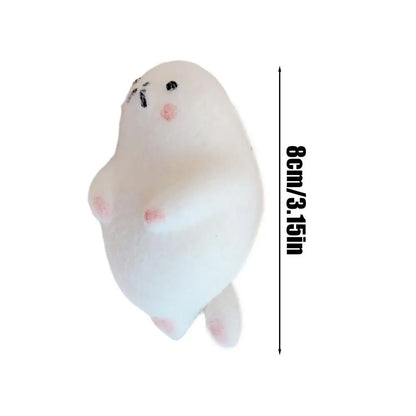 🦭 Mochi Taba Cartoon Seal Squeeze Toy – Perfect for Stress Relief and Fun!