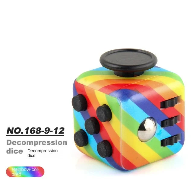 [6 Sides Fidget Cube Toys] - Stress Anxiety Pressure Relieving fidget toys