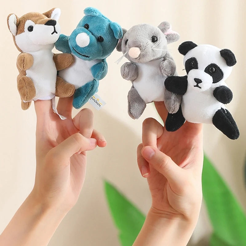 [Animal Finger Puppets] Interactive Role-Play & Storytelling Educational Toy - 9cm, 30 types of animals