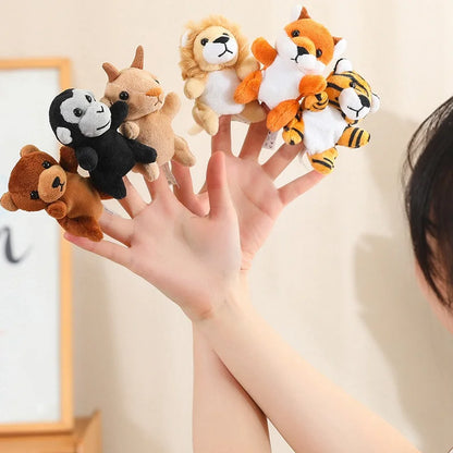 [Animal Finger Puppets] Interactive Role-Play & Storytelling Educational Toy - 9cm, 30 types of animals