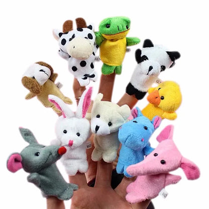 [Animal Finger Puppet Set] Interactive Role-Play & Storytelling Educational Toy 1/5/10pcs