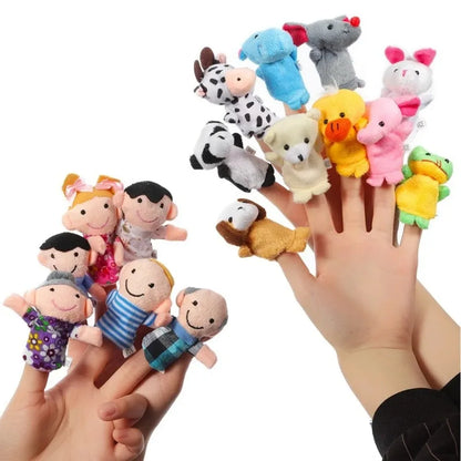 [Animal Finger Puppet Set] Interactive Role-Play & Storytelling Educational Toy 1/5/10pcs