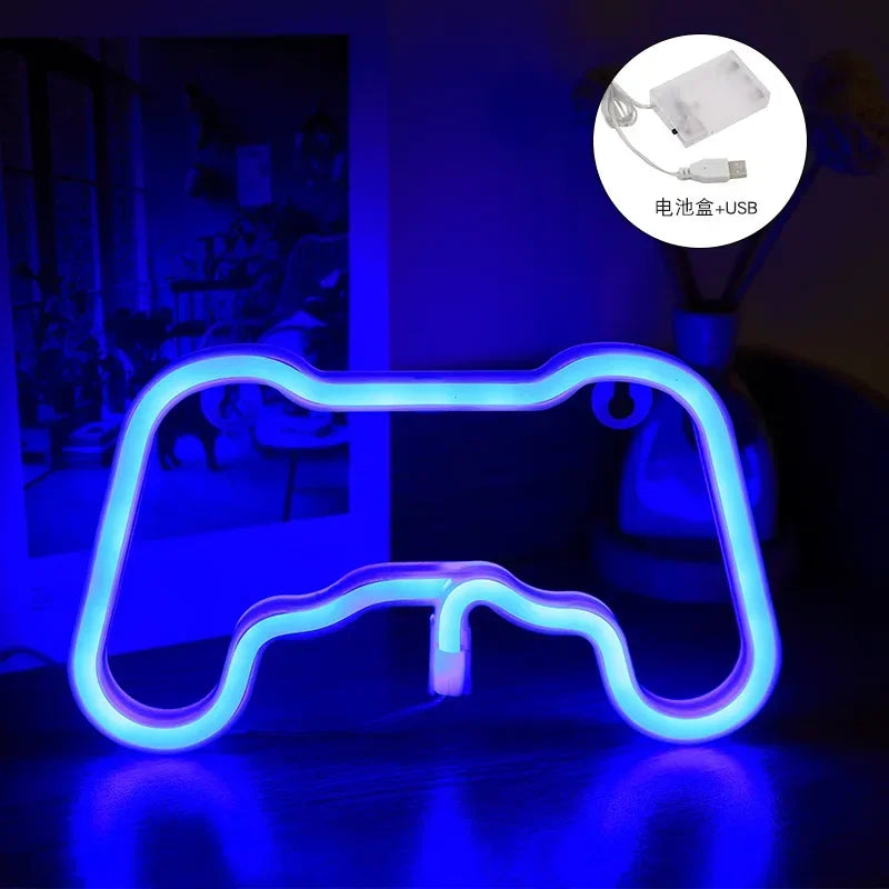 Neon Signs for Bedroom Wall Decor USB Powered Switch LED Neon Light for Game Room Living Room Teen Gamer Room Decoration