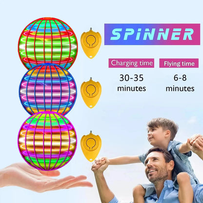 🌟 Mind-Blowing Flying Spinner Toy -  Flying Ball Boomerang With LED Lights