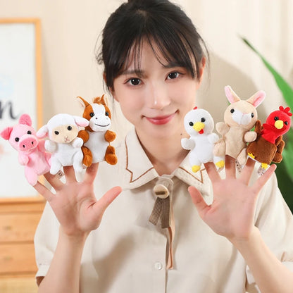 [Animal Finger Puppets] Interactive Role-Play & Storytelling Educational Toy - 9cm, 30 types of animals