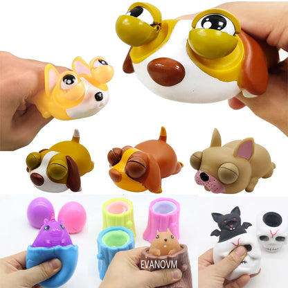 Multiple Types Pop Up Funny Squeeze Anti-stress Toy