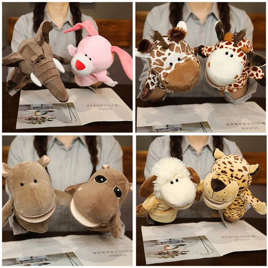 [Animal Hand Puppets] Interactive Role-Play & Storytelling Educational Toy - 27cm, 25 types of animals