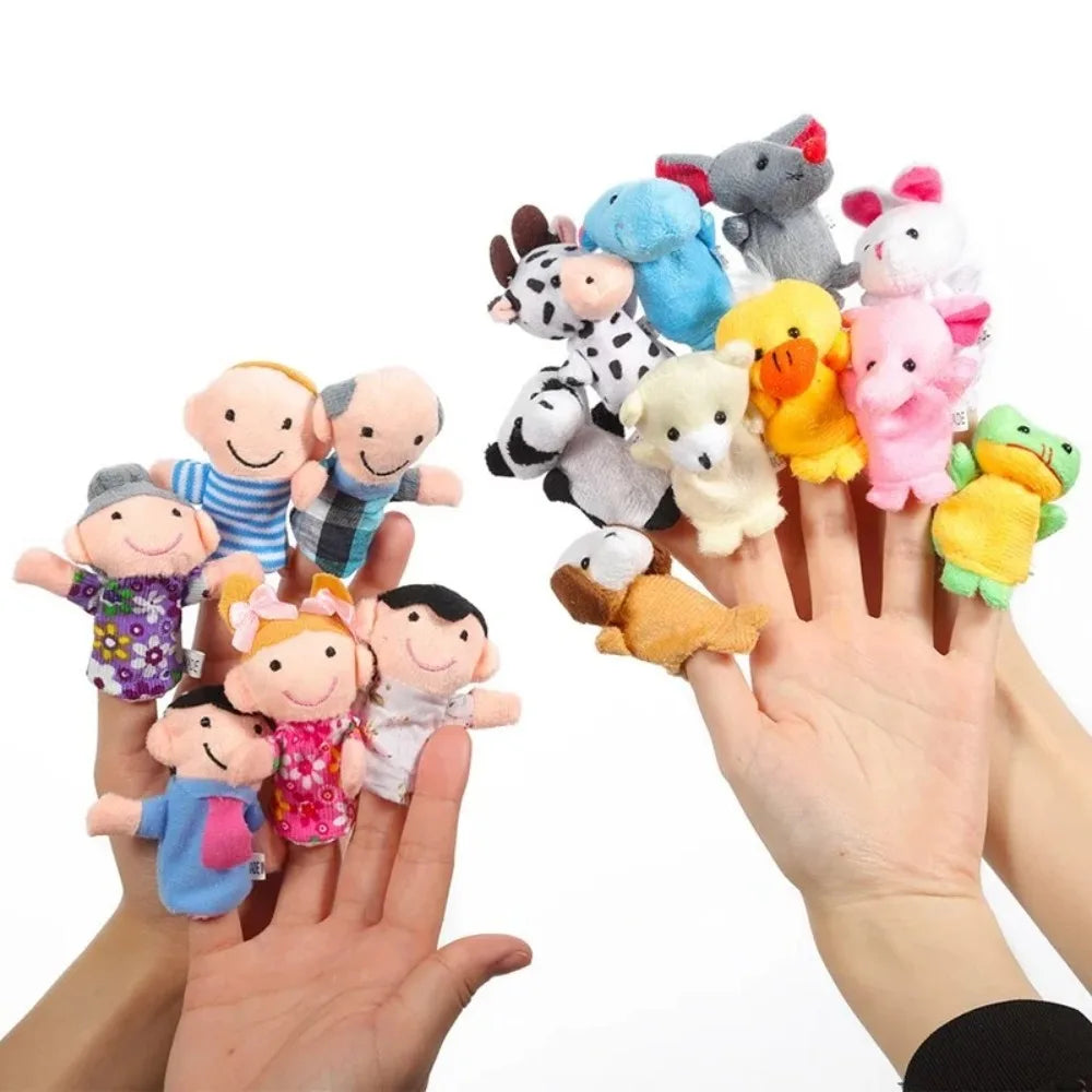 [Animal Finger Puppet Set] Interactive Role-Play & Storytelling Educational Toy 1/5/10pcs